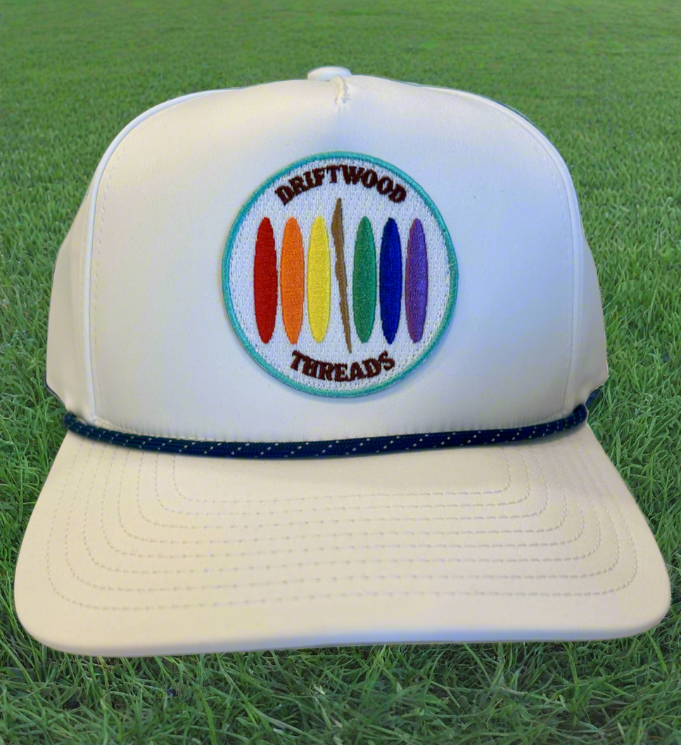 DT Performance Lid - White w/ Navy & White Cord