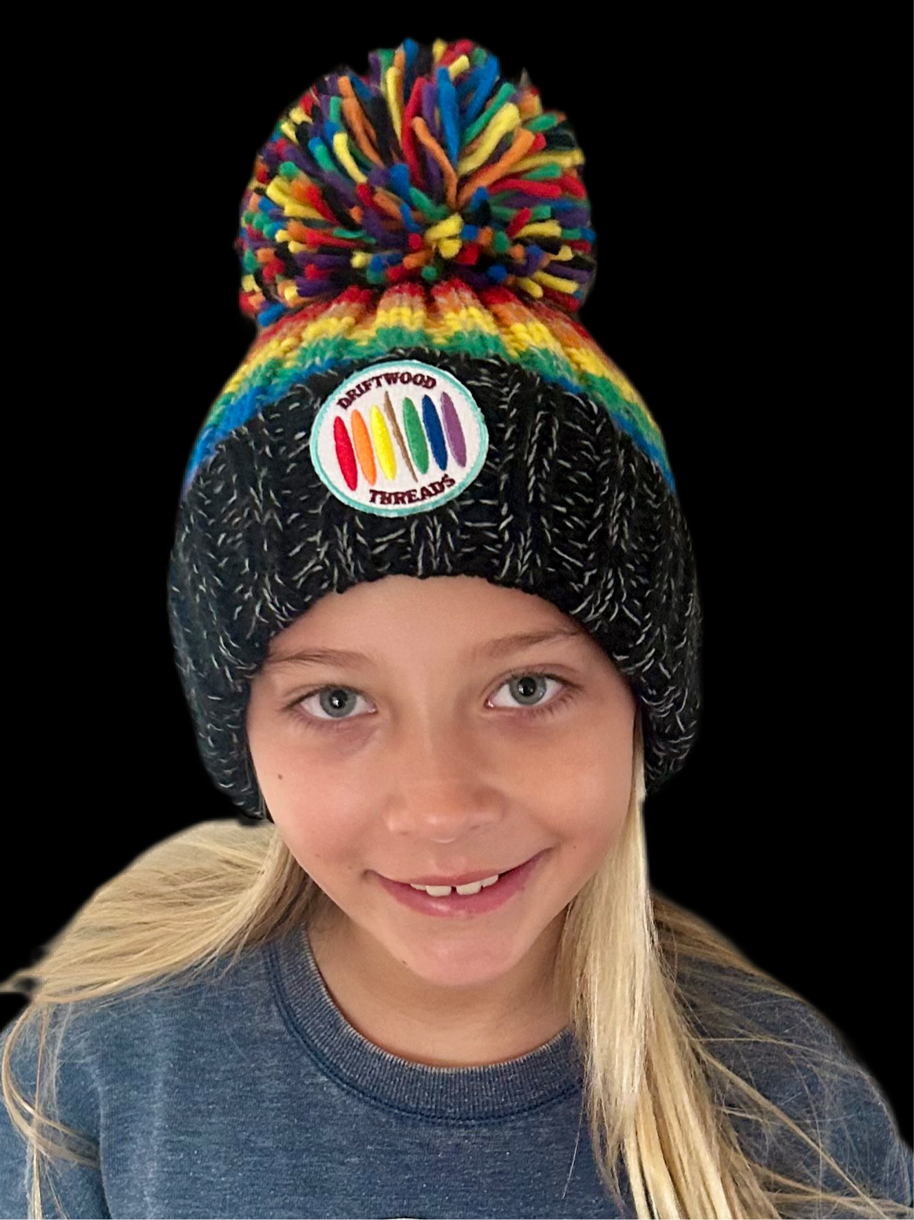 Prism Pom - Black Cuff (Kids)